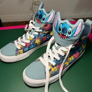Disney Lilo & Stitch High Top Sneakers - Women's Size 7 - Worn Once